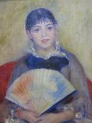 Pierre-Auguste Renoir Young Women with a Fan USA oil painting artist